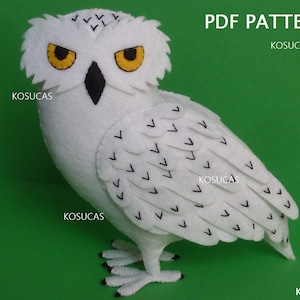 PDF pattern to make a felt Owl.