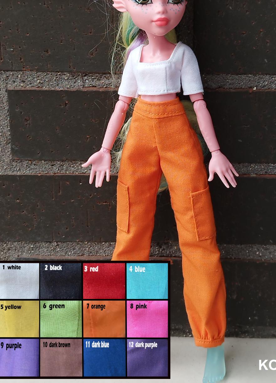 Top and Pants Set for Hairmazing / MHG3 Dolls. - Etsy