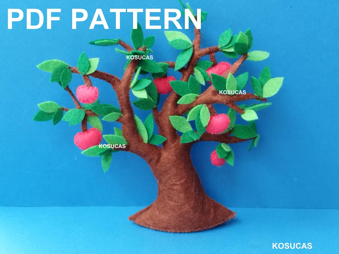 Pattern For A Tree PDF Sewing Pattern to Make a Felt Tree. - Etsy
