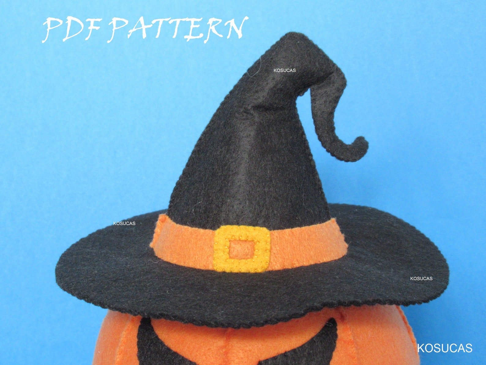 PDF Sewing Pattern to Make a Felt Pumpkin. | Etsy