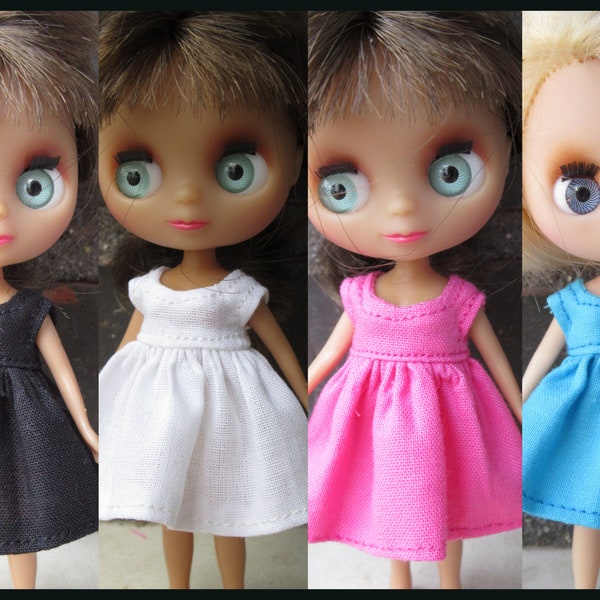 Dresses for Petite Blythe dolls.
