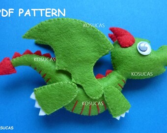 Free Printable Dragon Sewing Pattern - barley & birch
