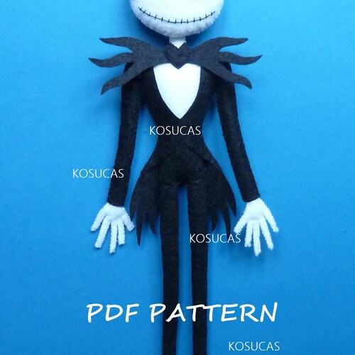 PDF pattern to make a felt Jack.