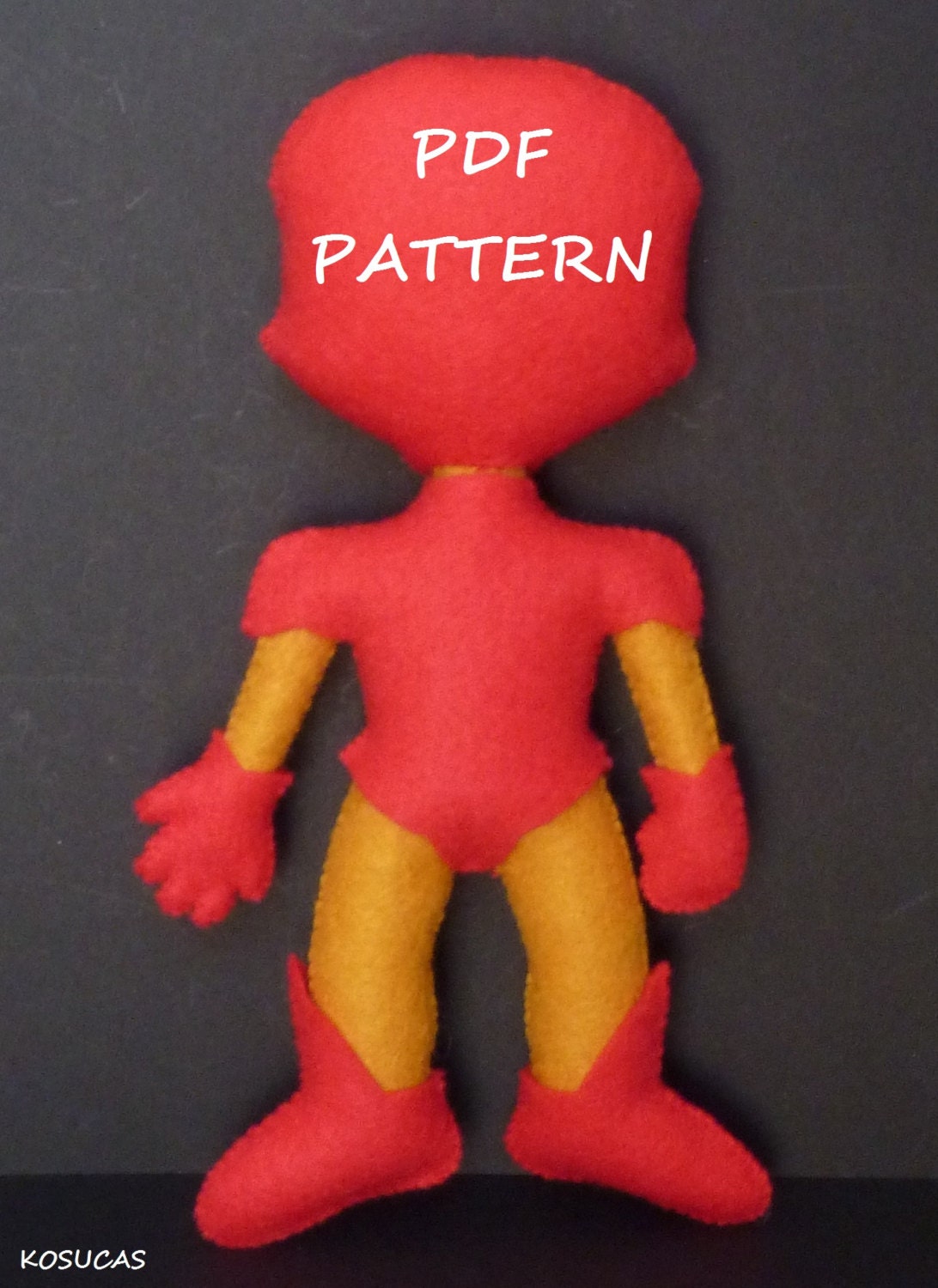 PDF Pattern to Make a Felt Super Hero. - Etsy