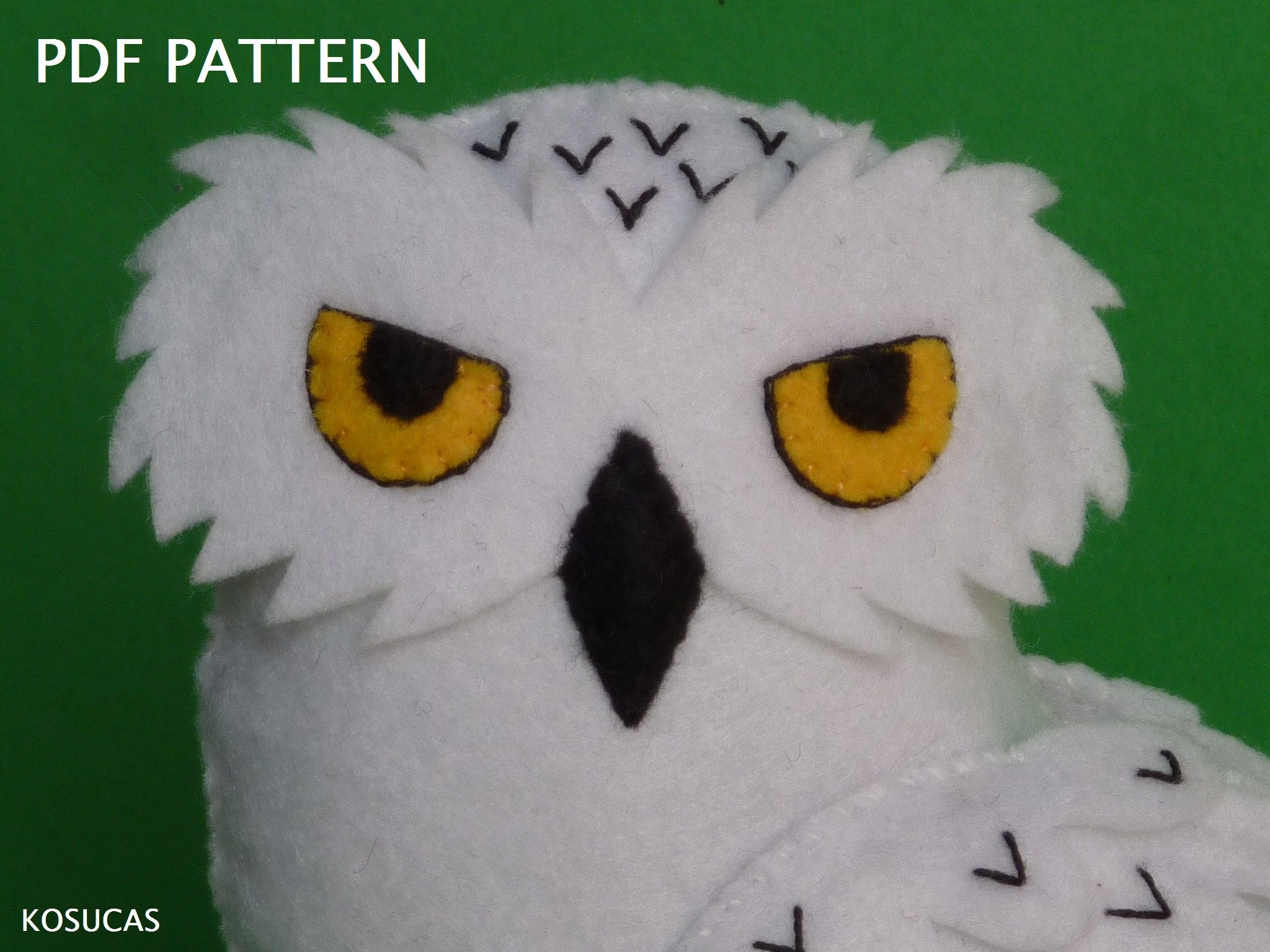 PDF Pattern to Make a Felt Owl. | Etsy