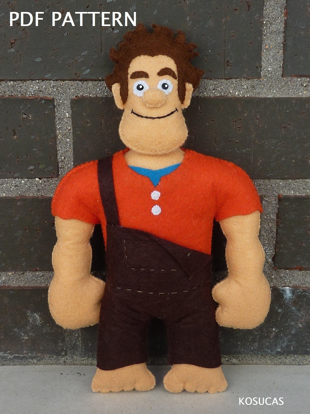 PDF Pattern to Make a Doll Inspired in Wreck-it Ralph. - Etsy