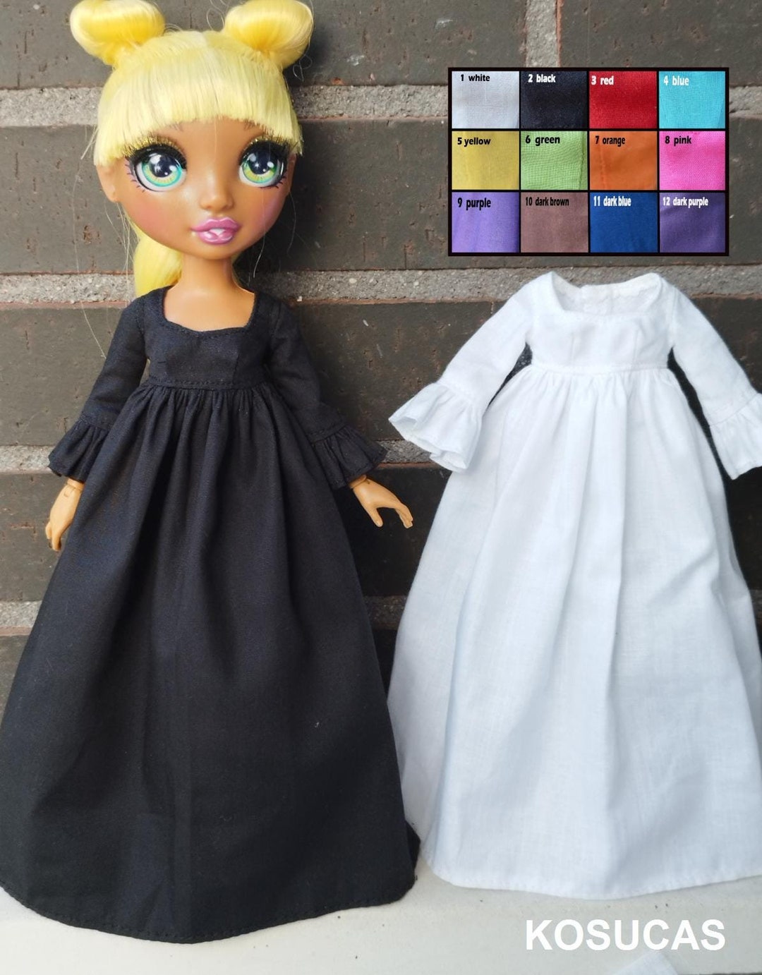 Vestidos Largos Vestidos De MuÃ±ecas Faciles De Hacer Vestidos De