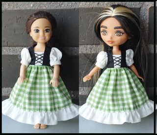 Barbie Chelsea Amica Bambola Con Vestito Unicorno E Gonna A Pois | Giallo Sandali | Giocattolo Per Bambini 3-7 Anni