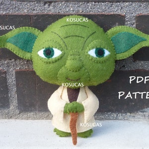 PDF pattern to make a felt doll.