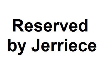 Reserved by Jerriece