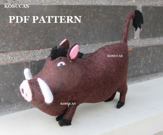 Handmade Crochet: Pumba the Warthog Handmade Crochet: Pumba the Warthog