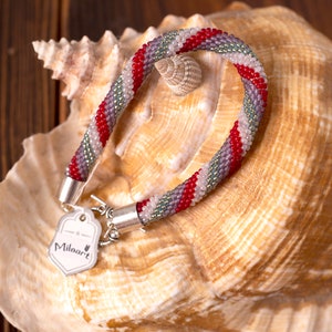 Bead crochet Rope, beaded bracelet