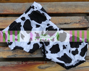 TWINS Cow Print Diaper Cover Sizes Newborn 0-3 mo 3-6 mo 12 mo 18 mo 24 mo