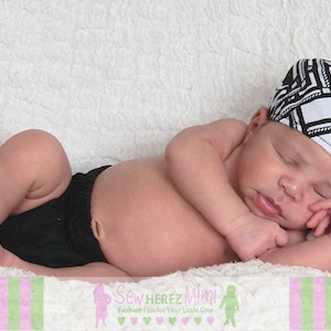 Black Diaper Cover in Sizes Newborn, 3-6 mos, 12 mos, 18 mos, 24 mos image 1