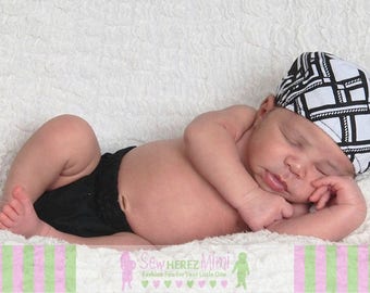 Black Diaper Cover in Sizes Newborn, 3-6 mos, 12 mos, 18 mos, 24 mos