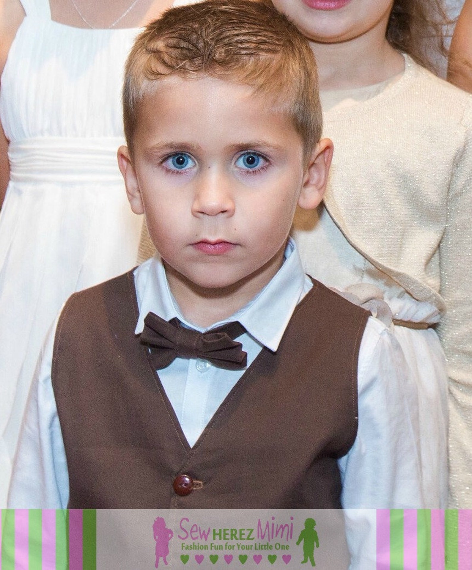 Ring Bearer Vest Bow Tie Infant Toddler Child Thru 10 Youth Etsy