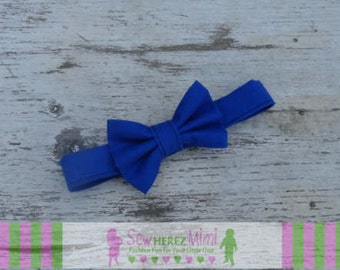 Royal Blue, Navy Blue or Gray Bow Tie Sizes Infant, Child, Youth, Adult