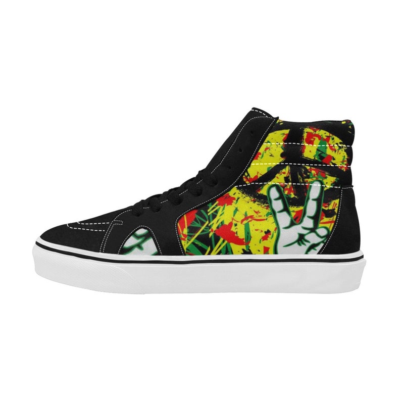 canvas high top shoes