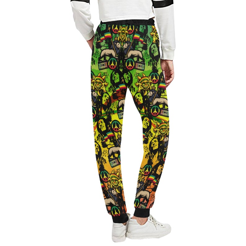 Rasta Sticker slacks for men Unisex Casual Sweatpants trousers for men mens pants rasta pants baggy slacks womens pants