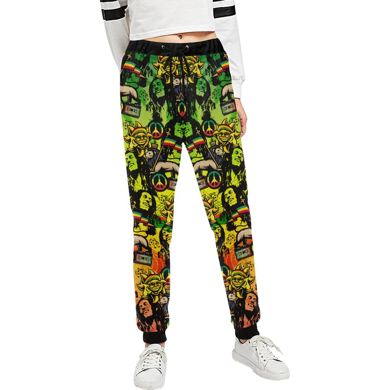 Rasta Sticker slacks for men Unisex Casual Sweatpants trousers for men mens pants rasta pants baggy slacks womens pants