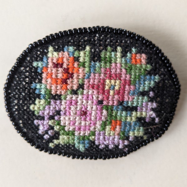 Embroidered Brooch - Etsy
