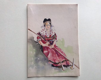 450+Vintage Chinese paintings Watercolor Asian Art Floral Postcards Set 2