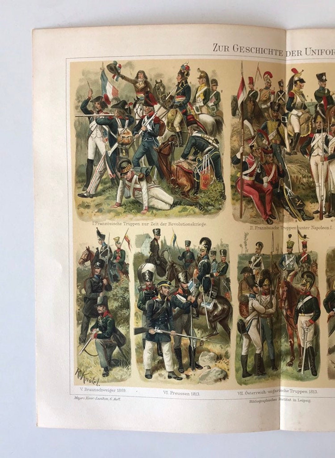History of Uniforms War Uniforms 1890 Original Coloured Etsy