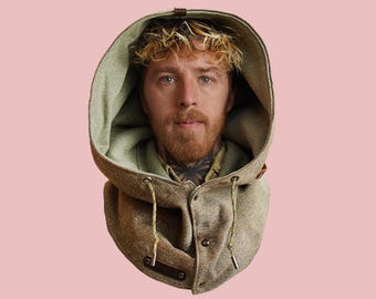 Hooded Scarf Neck Warmer Sewing Pattern PDF – Instant Download DIY Winter Accessory