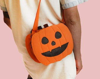 Pumpkin Bag Sewing Pattern: Halloween Purse DIY Tutorial (PDF Pattern)