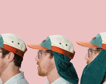 5-Panel Hat Pattern 5 Panel Cap for Hiking Sewing Pattern with Bug Guard