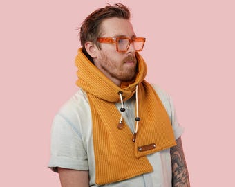 Hooded Scarf Sewing Pattern: Unisex Winter Face Cover (PDF Pattern)