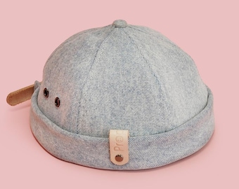 Docker Hat Sewing Pattern | Roll Cap | Brimless | 6 Panel Sailor PDF