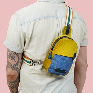 Mini Sling Bag Schnittmuster für tägliche Gegenstände und Essentials Sling Bag Schnittmuster