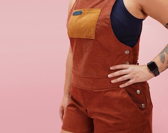 Women's Overall Shorts Sewing Pattern (PDF Pattern)
