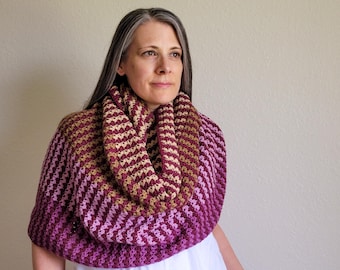 Crochet Shawl Pattern: Shadow Plaid Wrap (PDF Download + Photo and Video Tutorials + Charts)