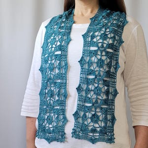 Crochet Seamless Scarf Pattern: Tiffany Windows Light (PDF Download + Chart)