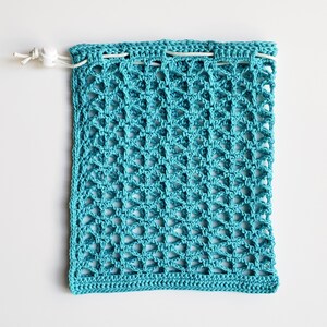 Star Lattice Small Reusable Mesh Produce Bag Crochet Pattern Instant Digital Download image 3