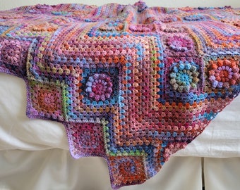 Painter's Garden Blanket Crochet Pattern | Instant Digital Download