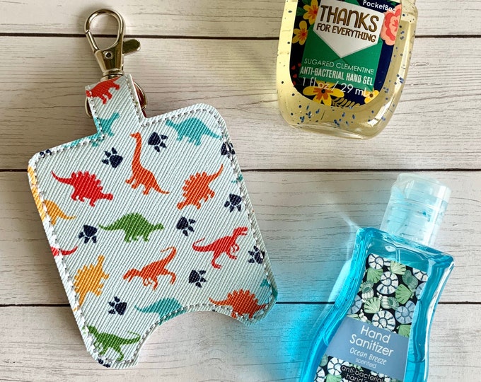 Dinosaur Hand Sanitizer Holder Etsy