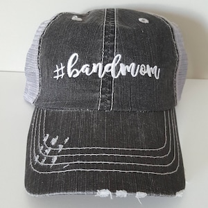 Band Mom Embroidered Hat with Choice of Thread Colors