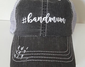 Band Mom Embroidered Hat with Choice of Thread Colors