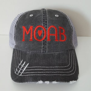 Moab Embroidered Hat with Choice of Thread Color image 2