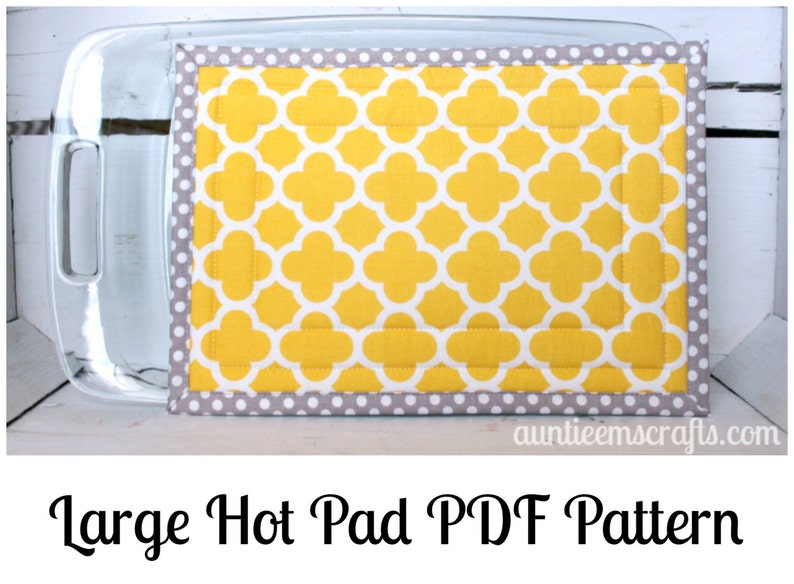 Extra Large Hot Pad PDF Pattern Etsy