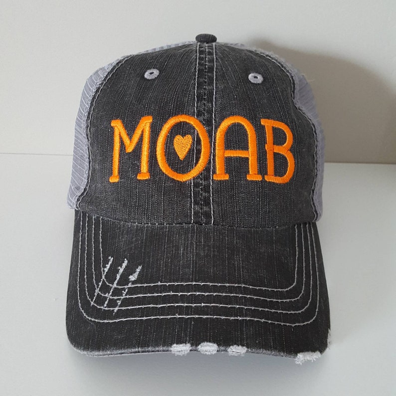 Moab Embroidered Hat with Choice of Thread Color image 1