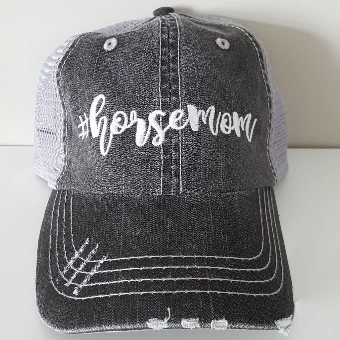 Horse Mom Embroidered Hat With Choice 