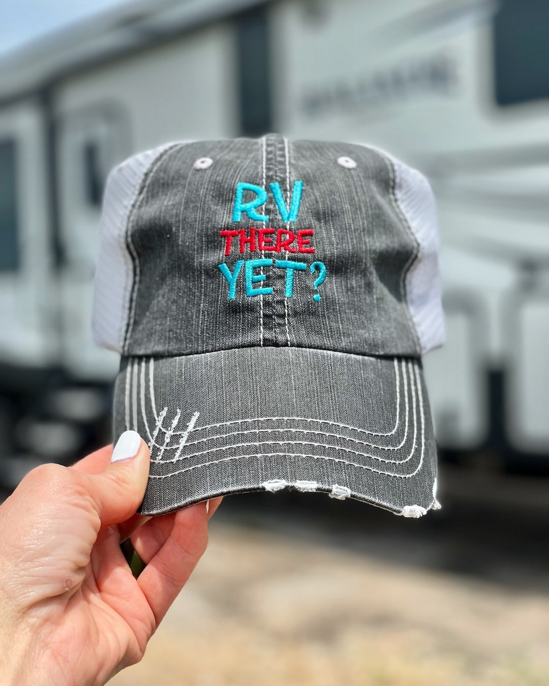 RV There yet Embroidered Hat With Choice of Thread Colors - Etsy