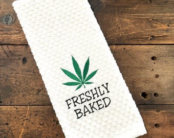 Freshly Baked Marijuana Towel