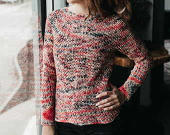 Beginner Friendly Crochet Circle Yoke Pullover Top-down In the Round Sweater PDF: The Sonnet Sweater Pattern