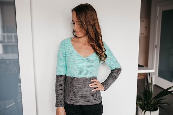 Sueter con canesu en v clearance