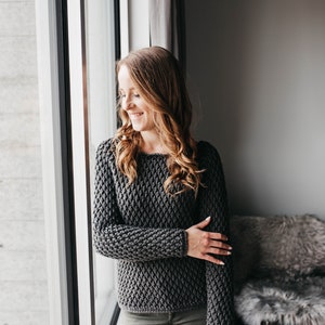 Crochet Raglan Pullover Jumper Sweater PDF: The Viola Raglan Sweater
